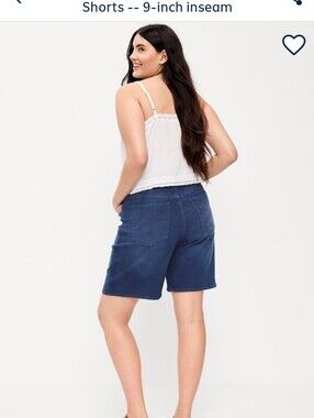 Old Navy Women's High Waisted Wow Bermuda Jean Short